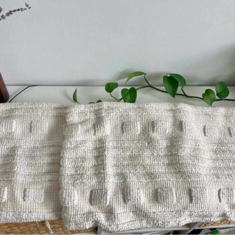 Beautiful Ivory Pillow Cases/Pillow Covers x2 (24”x 12”)
